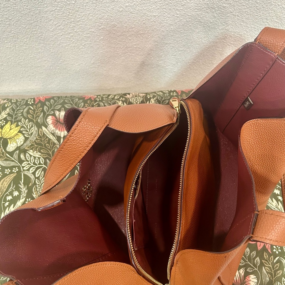 Coach Hadley Hobo Brown Leather Tote Bag - Picture 7 of 10